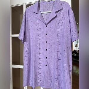Men’s Short Sleeve Purple Top-XXL-NWOT